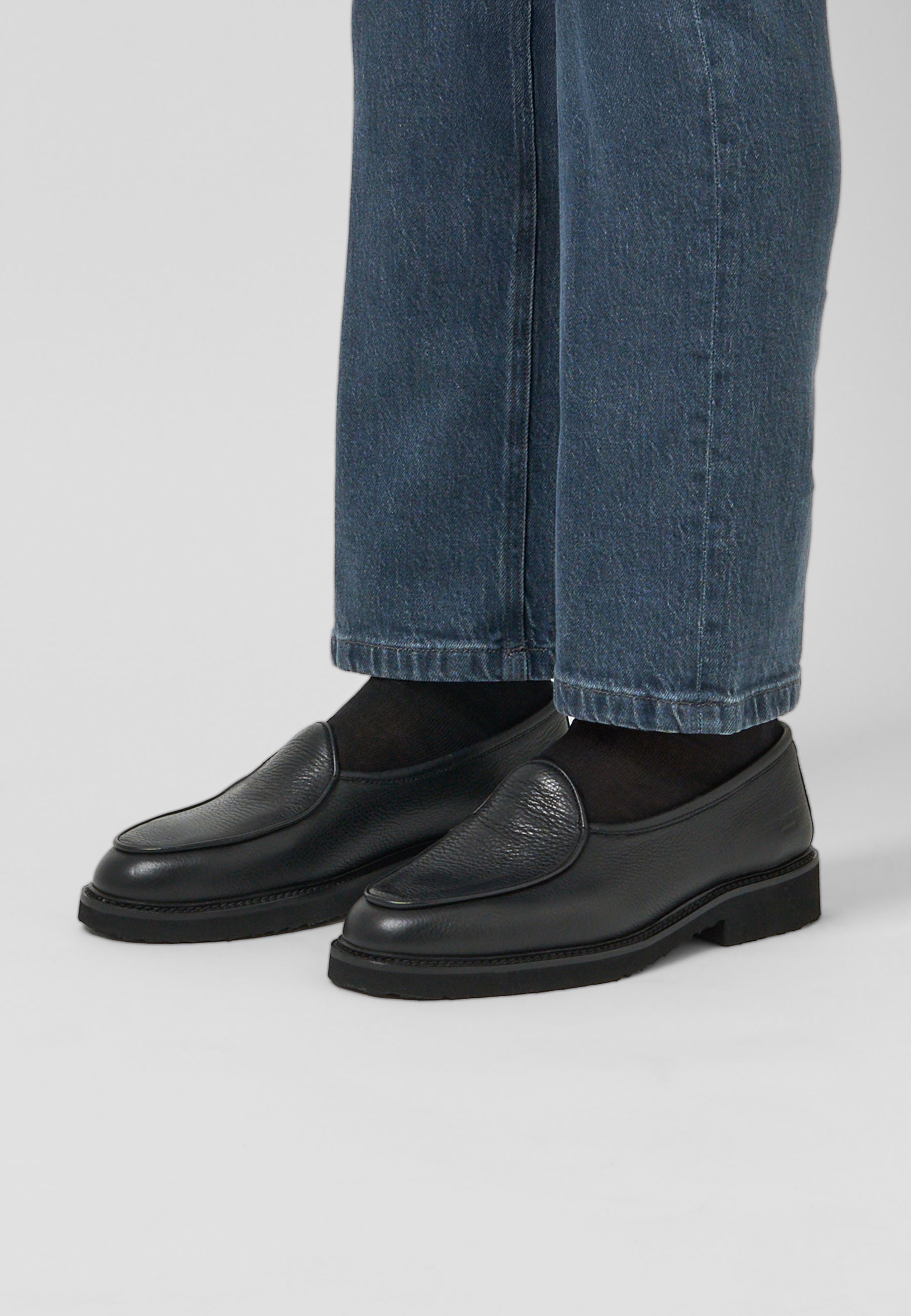 Belgian Loafer - Full-grain Black Leather