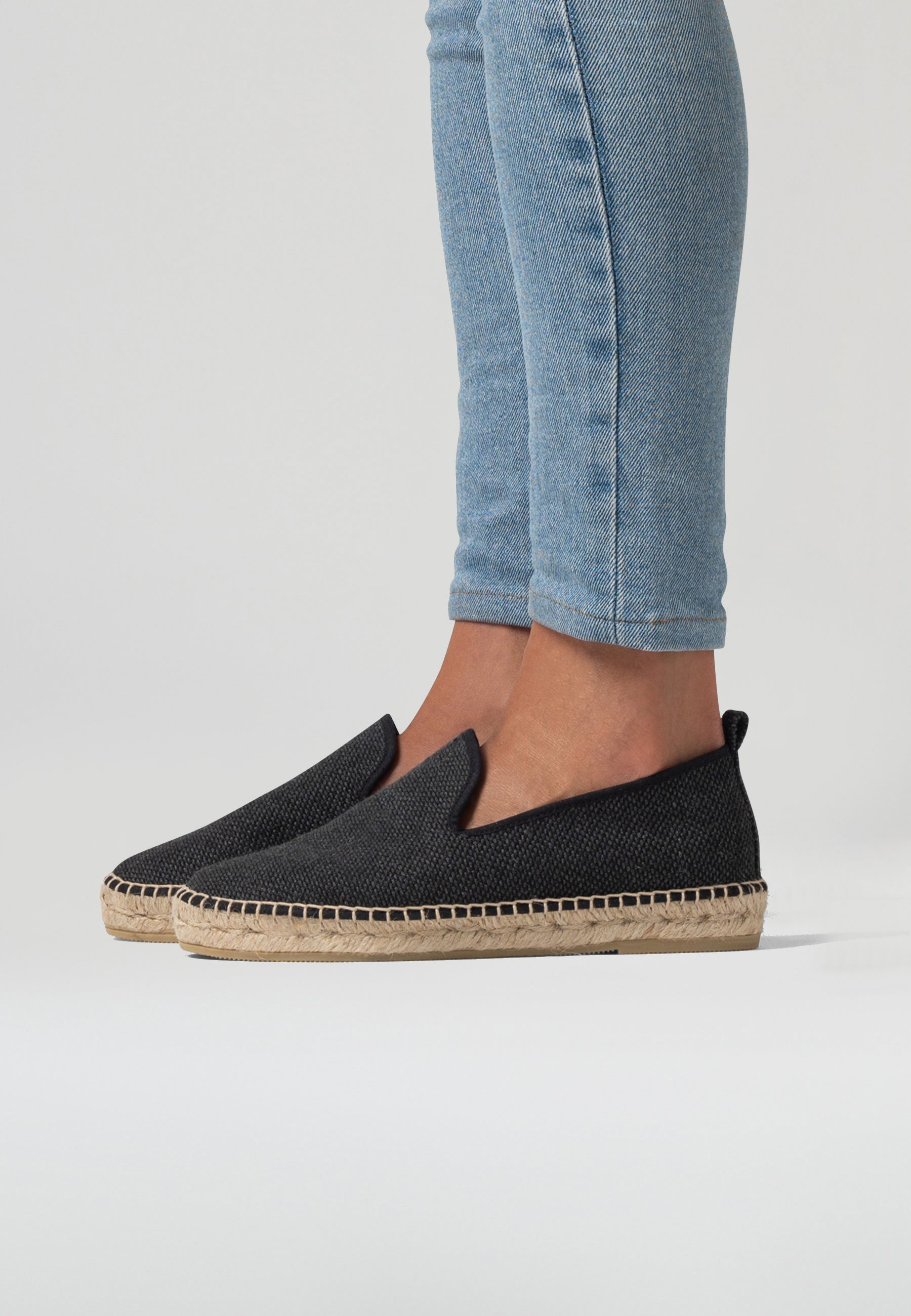 Hausschuhe Öko-Stoffe - Schwarz Öko w