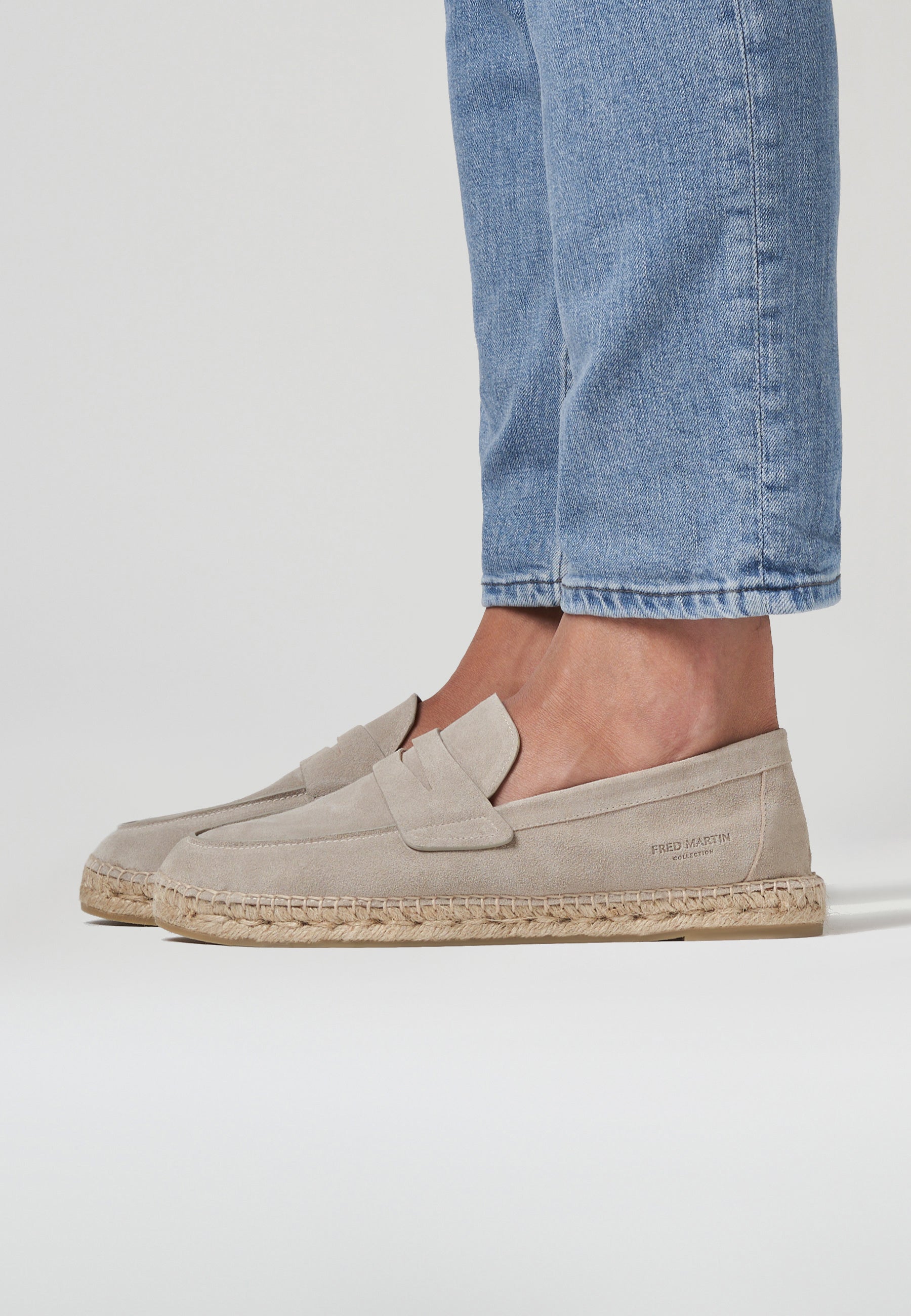 Loafer - Sandfarbenes Wildleder