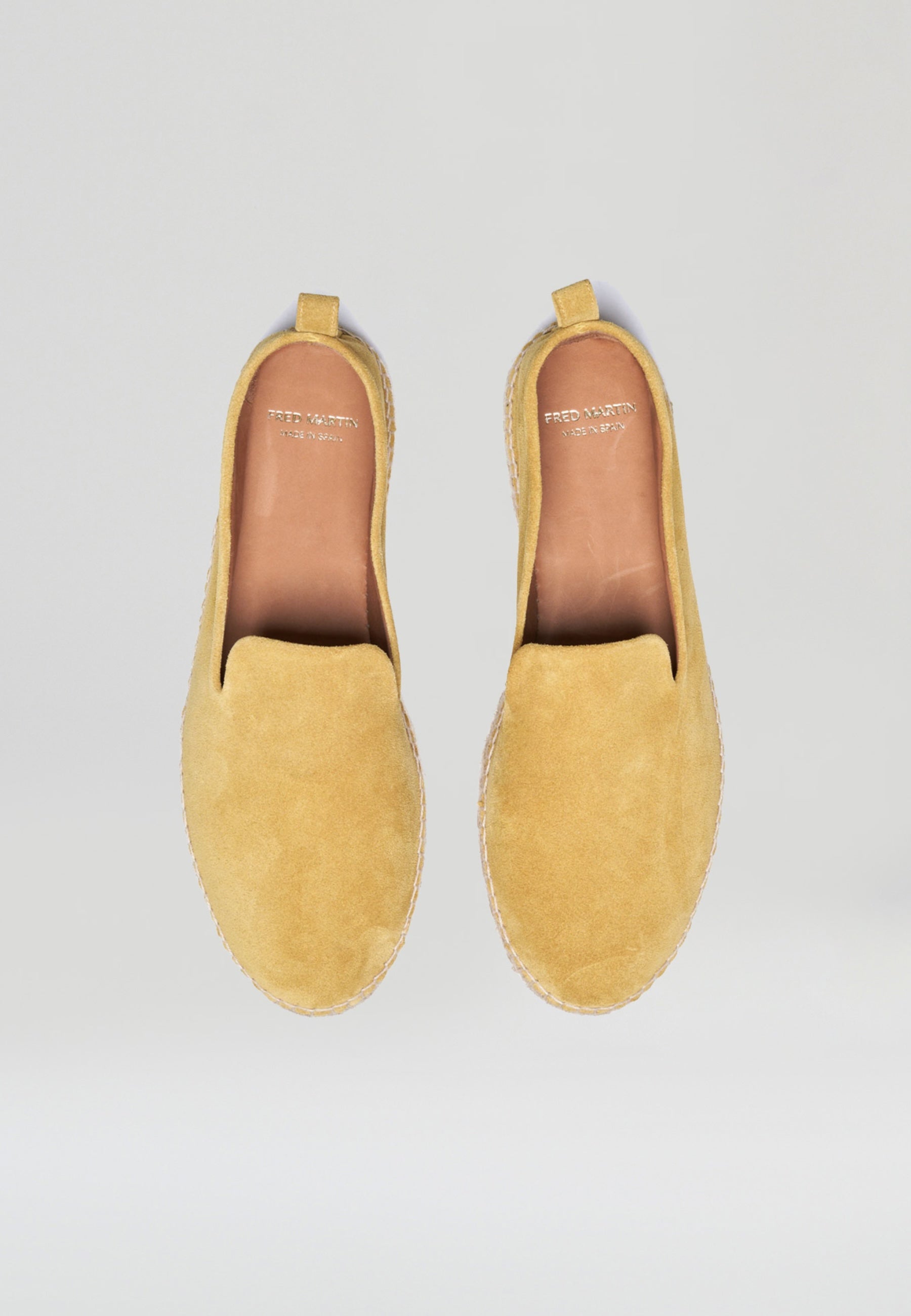 Hausschuhe - Senfgelbes Wildleder