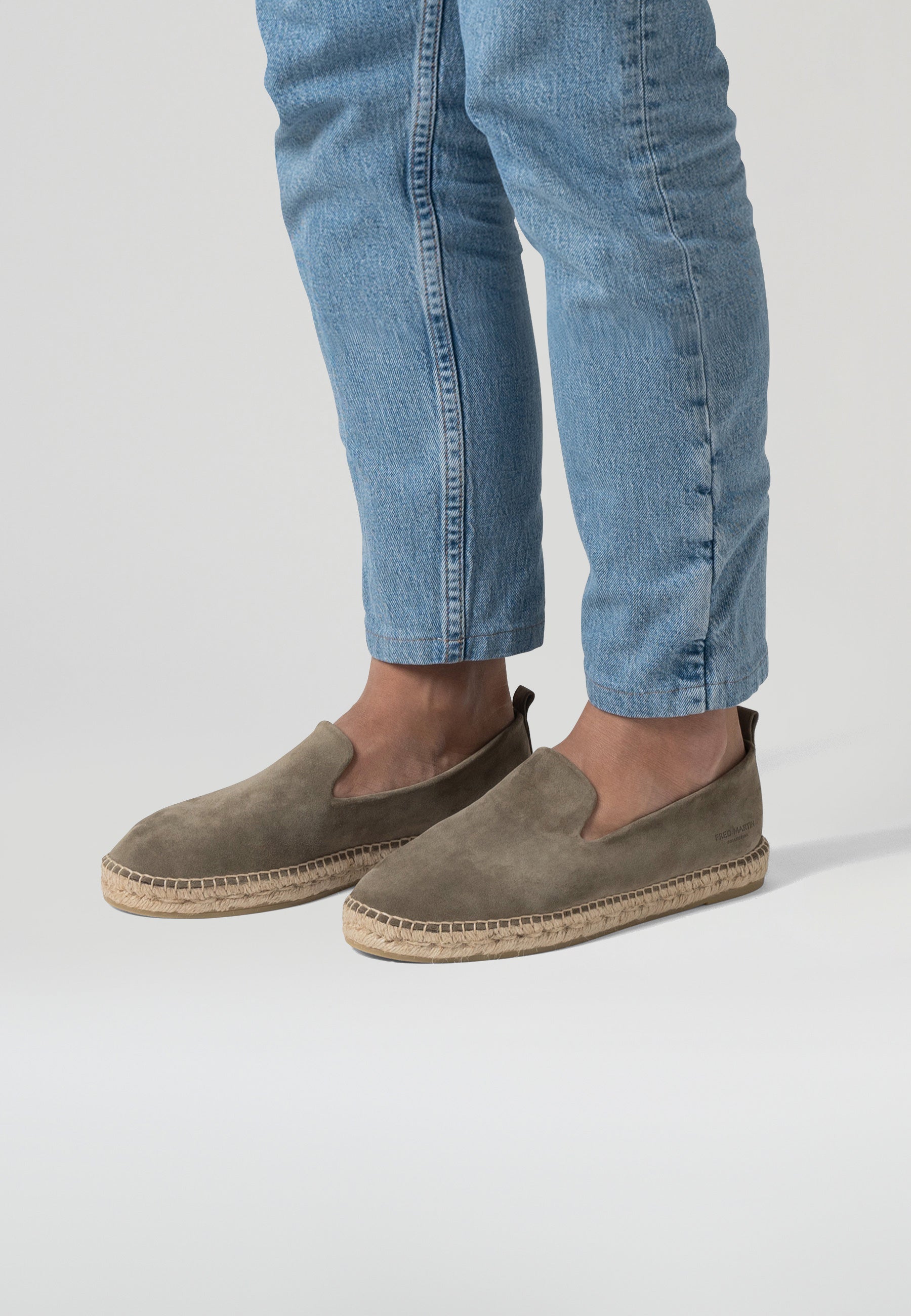 Chaussons - Daim Vert Olive