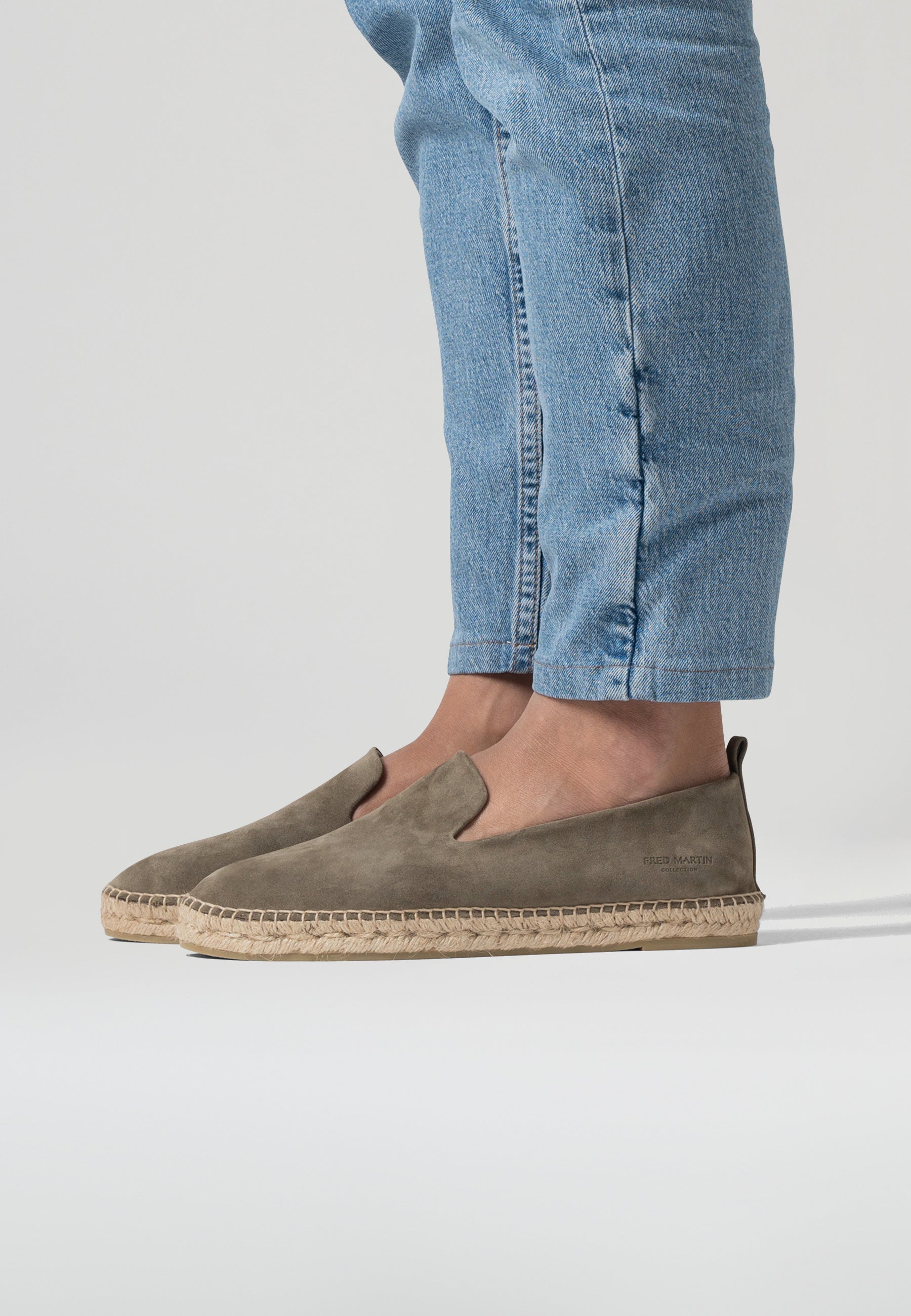 Chaussons - Daim Vert Olive