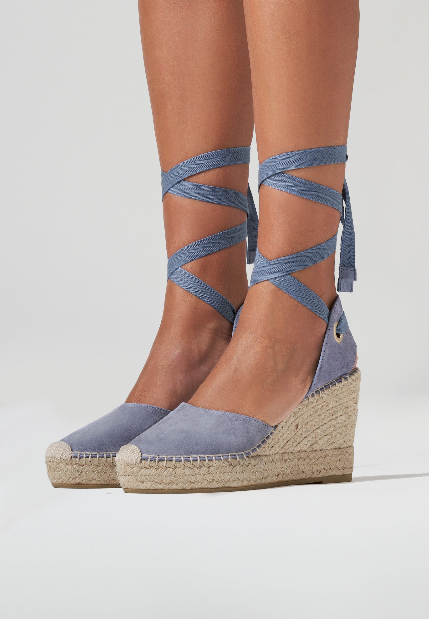Wedges - Jeans Suede