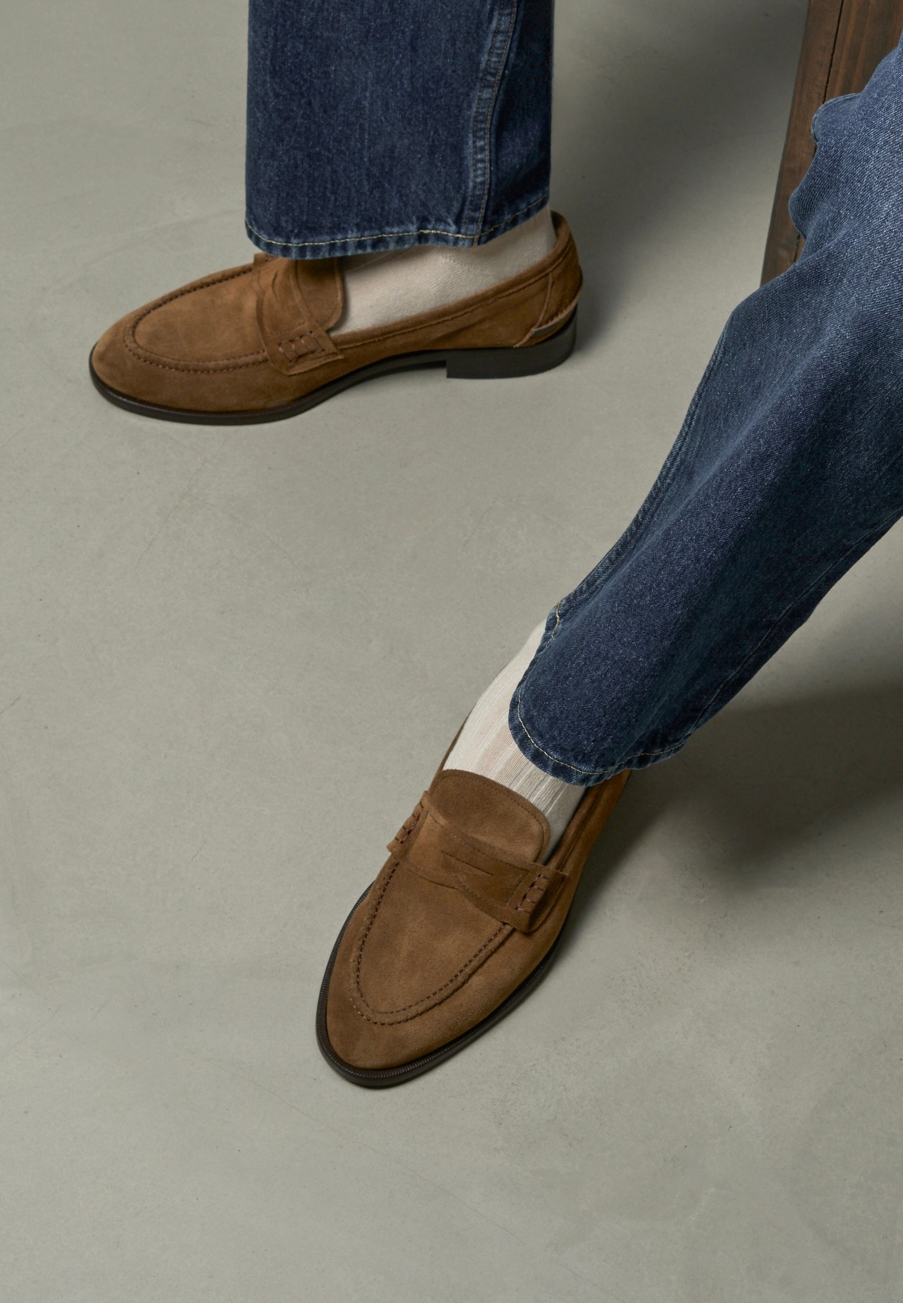 Penny Loafers - Tobacco Suede