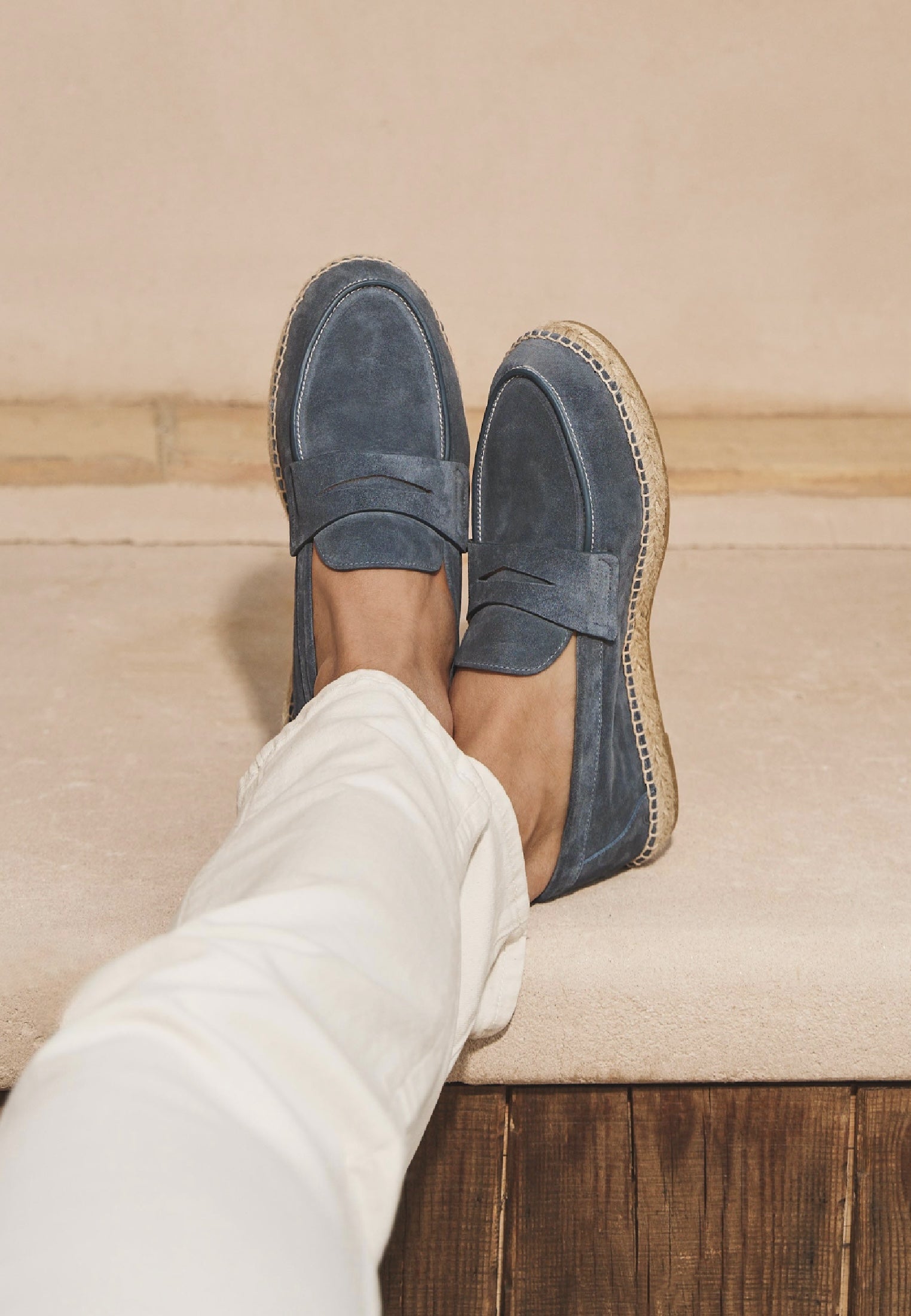 Halbschuhe - Jeans Wildleder