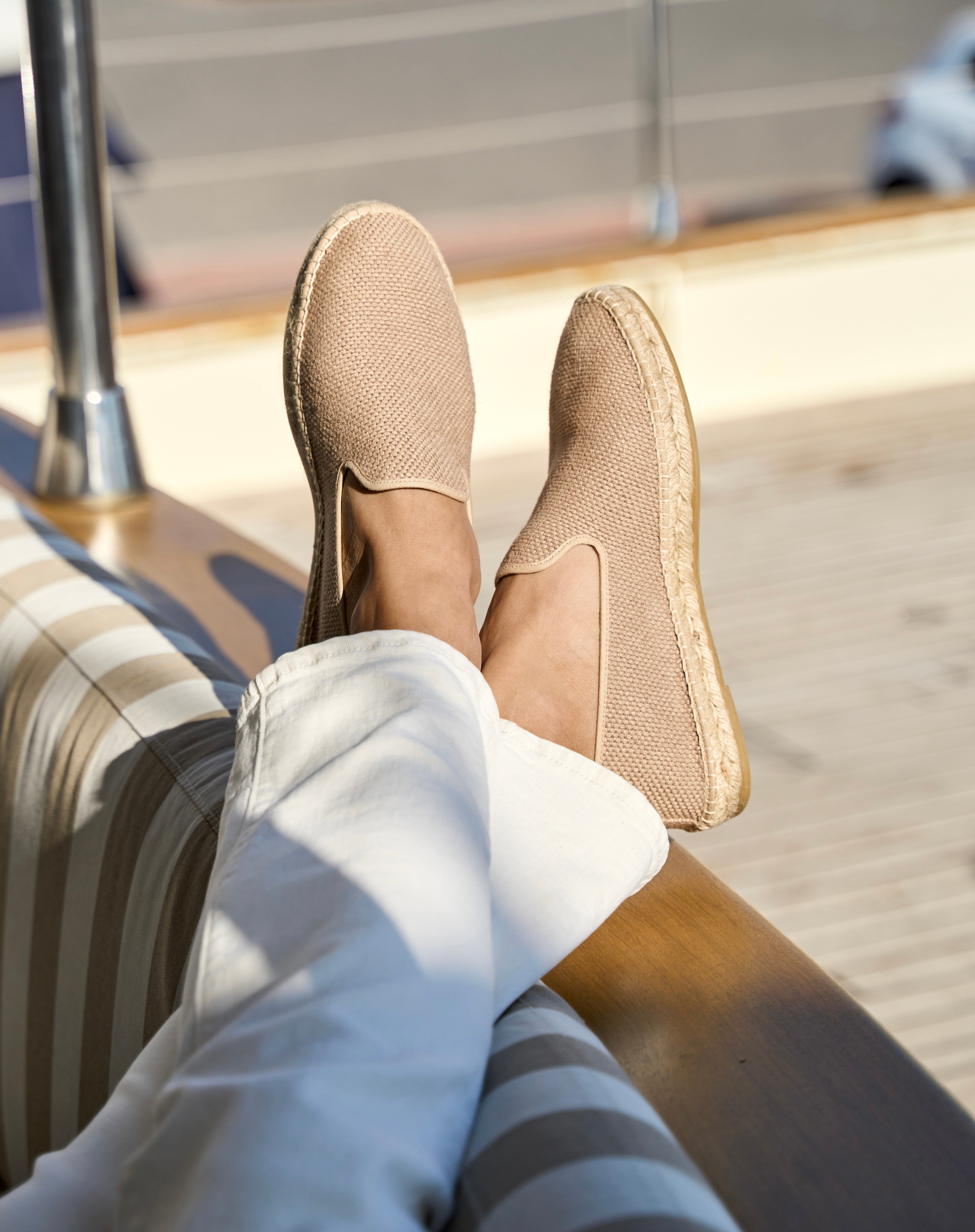 Chaussons Eco - Tissu Eco Taupe