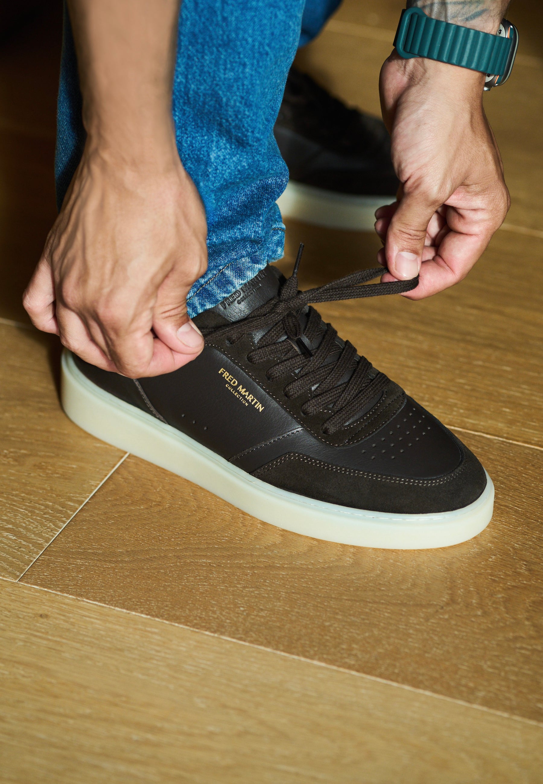 Sneakers - Retro Couture 01 Cocoa Leather