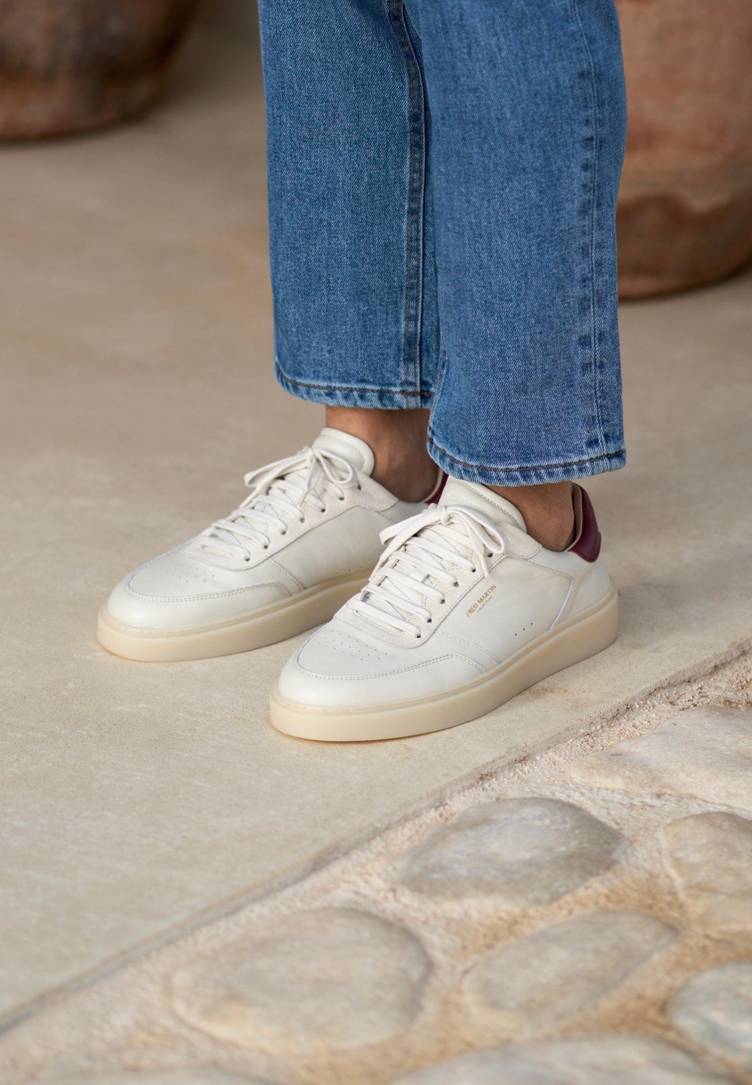 Sneakers - Retro Couture 01 Wine Leather