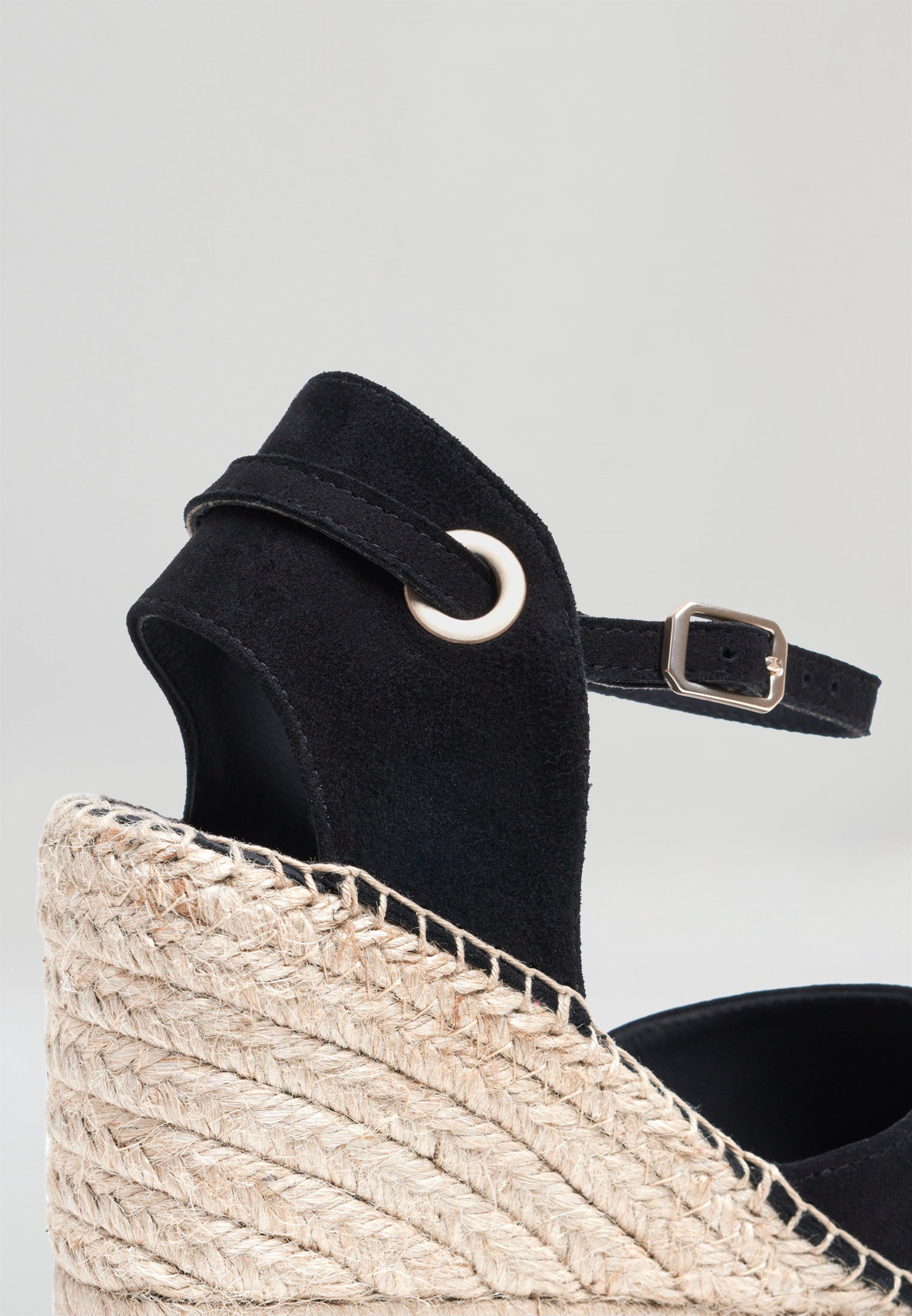 Wedges - Schwarzes Wildleder