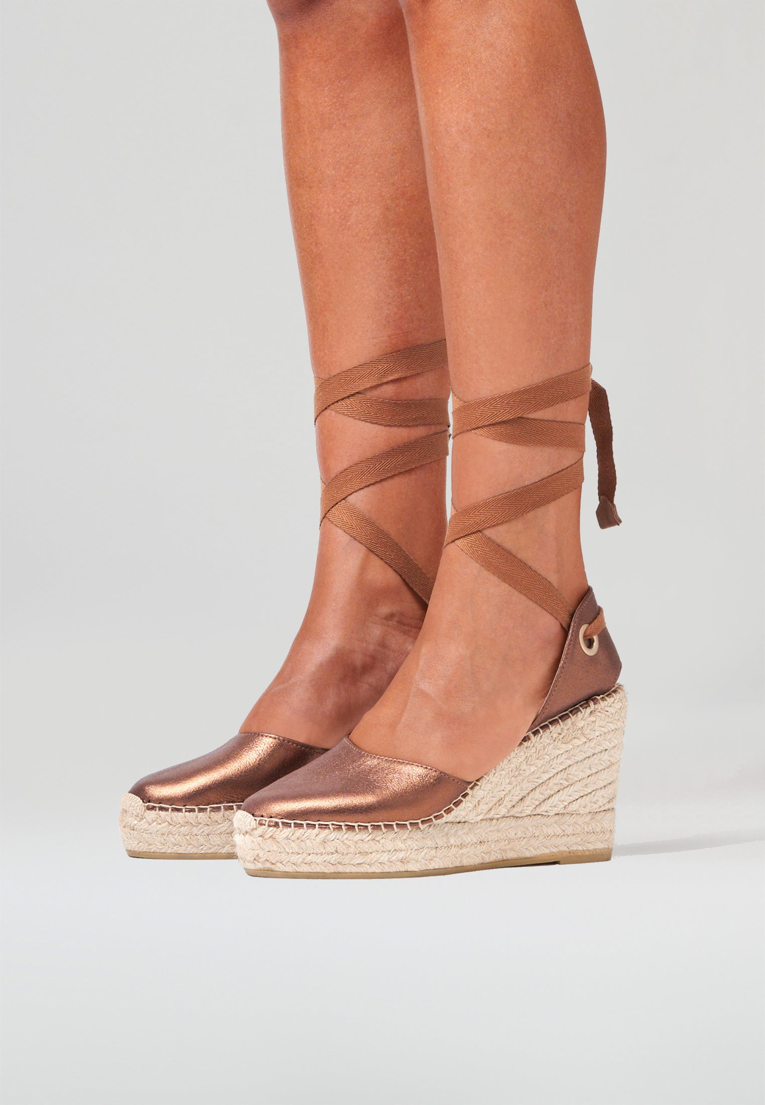 Wedges - Wildleder in Kupfer