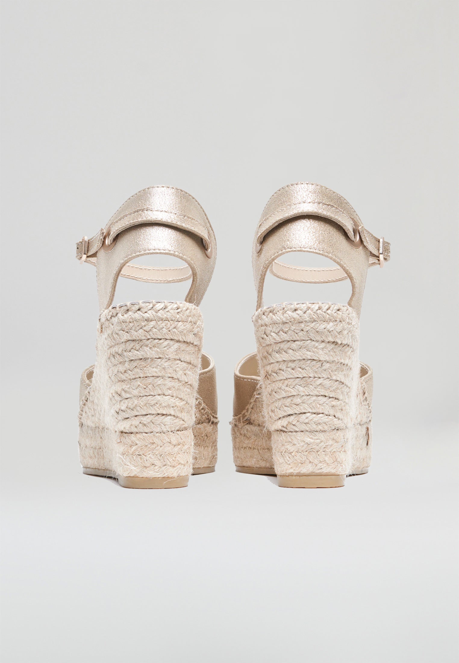 Wedges - Platinum Suede