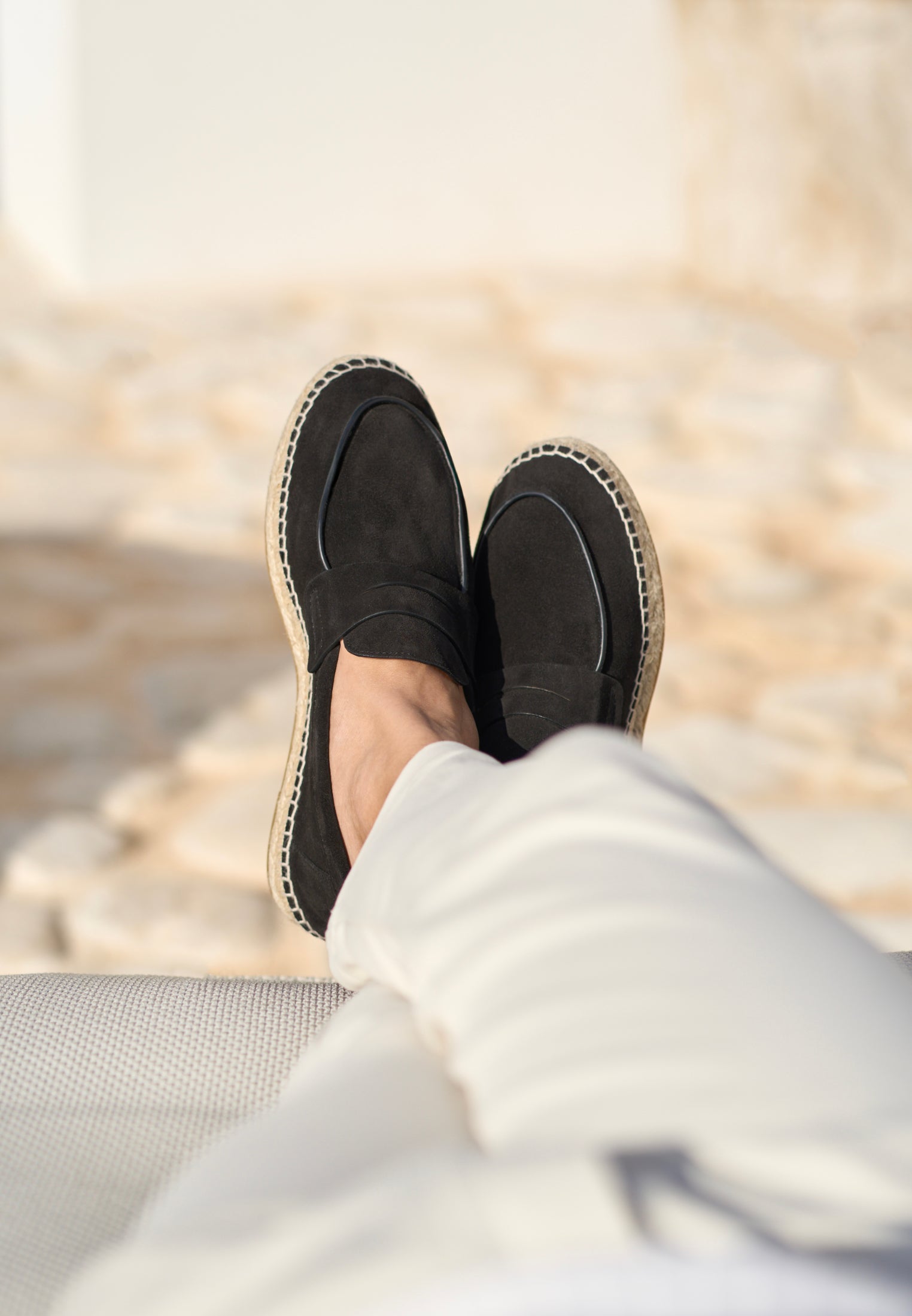 Loafers - Black Suede