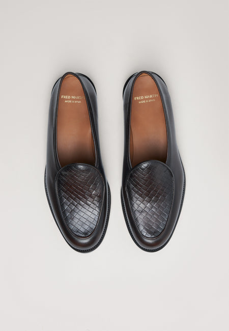 Belgian Woven - Caoba Leather