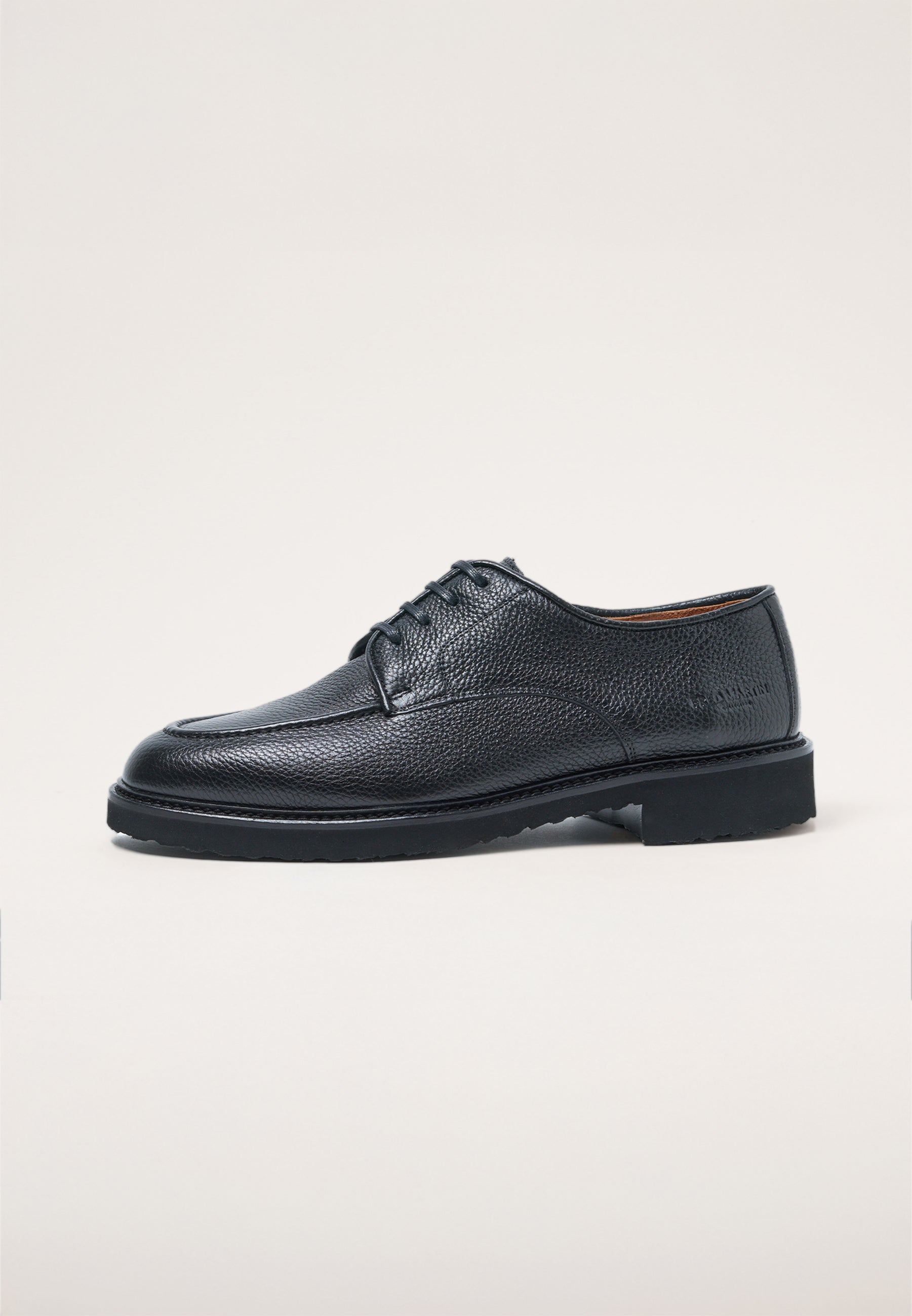 Derbies - Full-Grain Black Leather