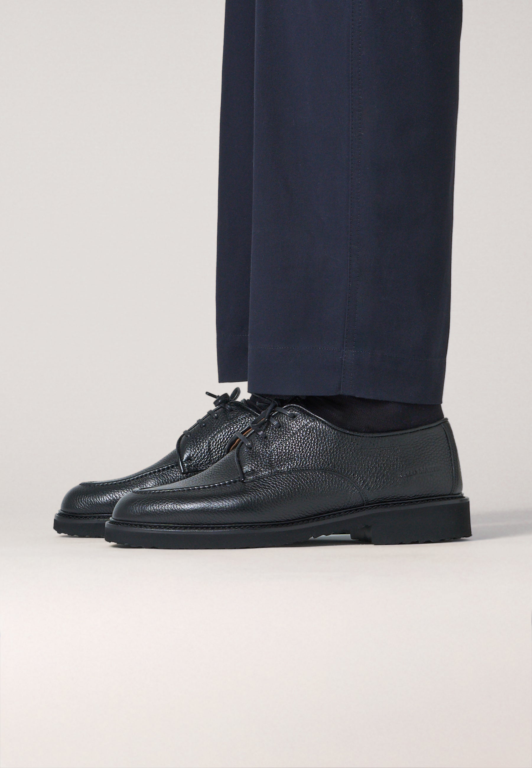 Derbies - Full-Grain Black Leather