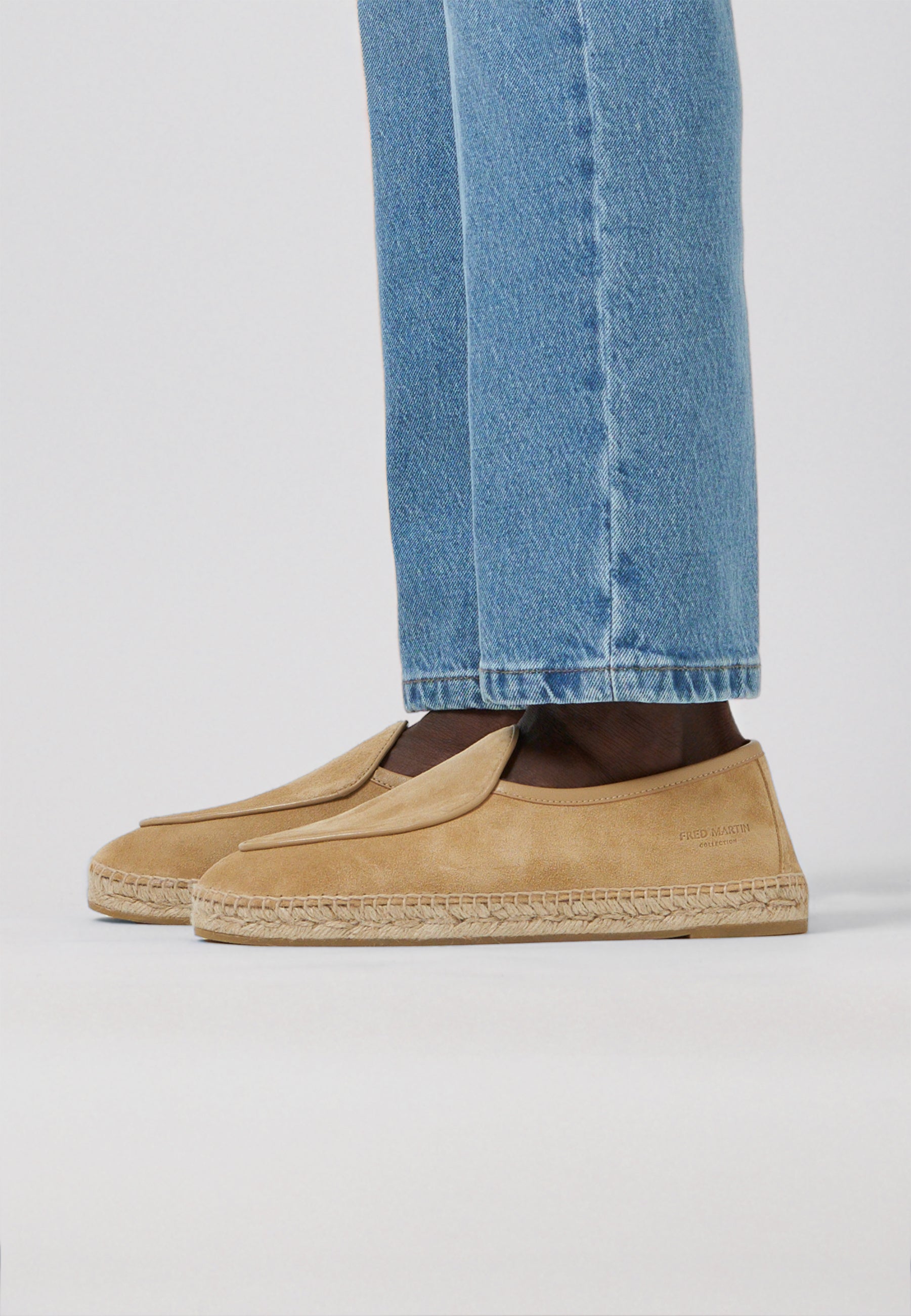 Belgian Loafer - Champagne Suede