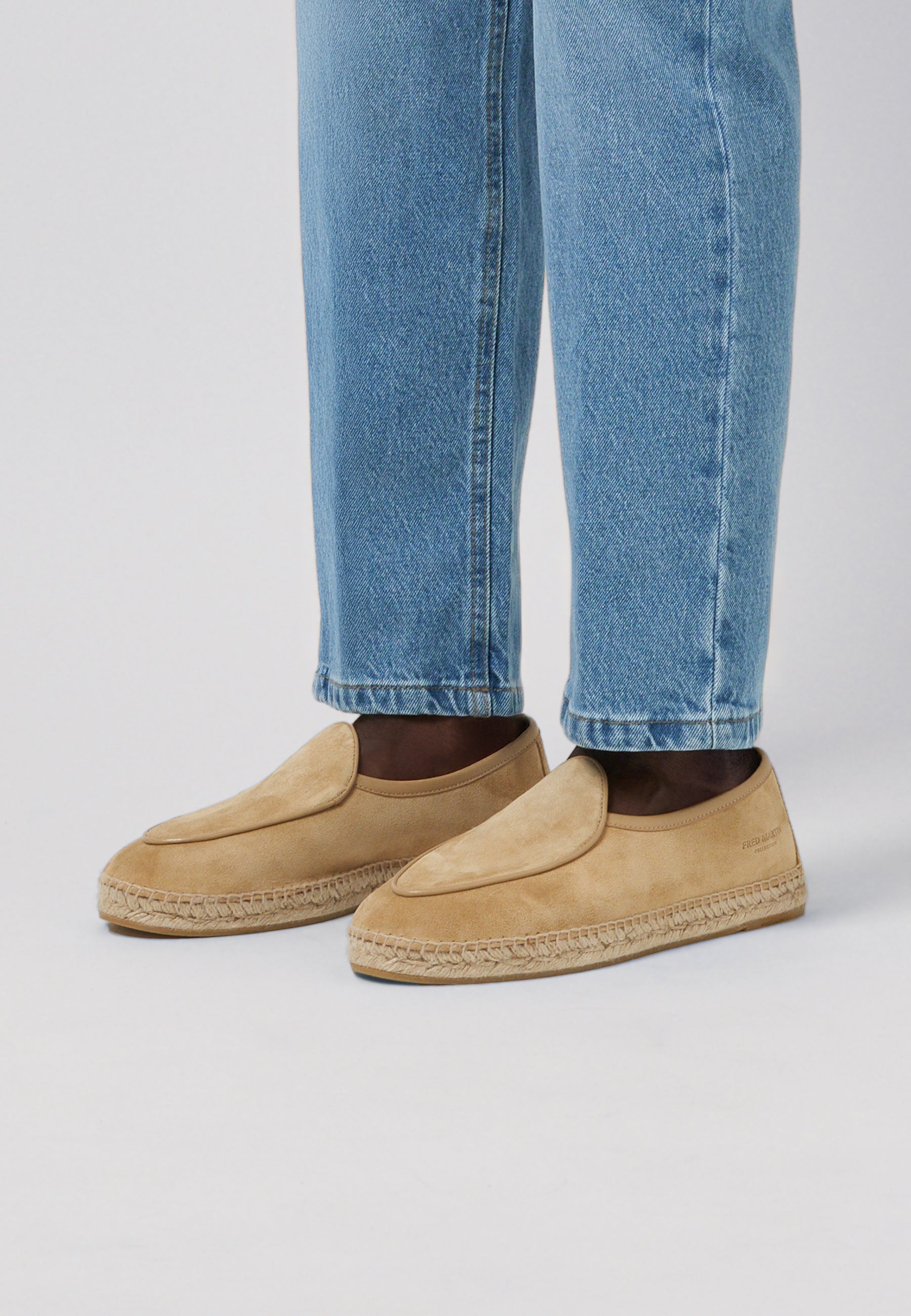 Belgian Loafer - Champagne Suede