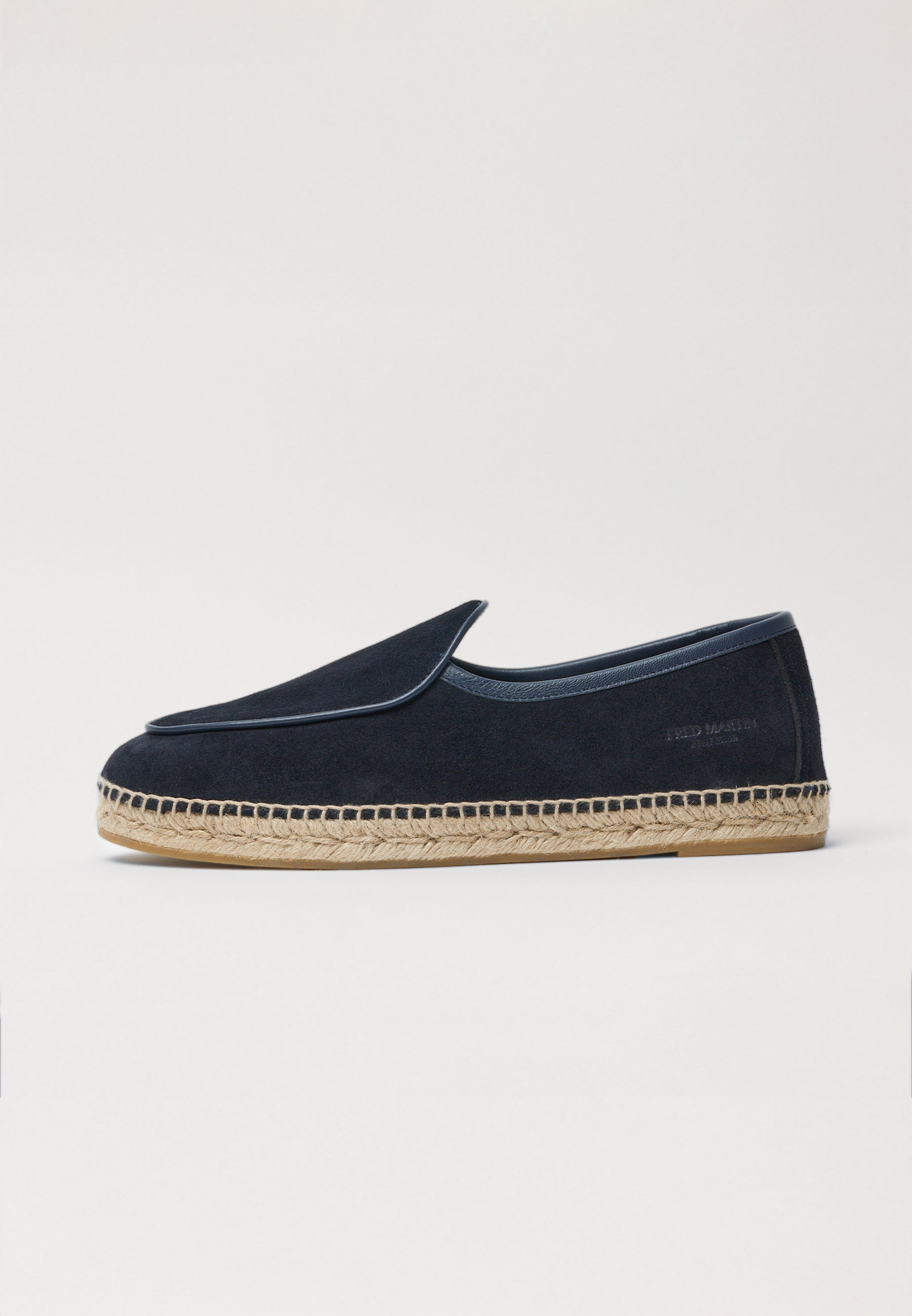 Belgian Loafer - Navy Suede