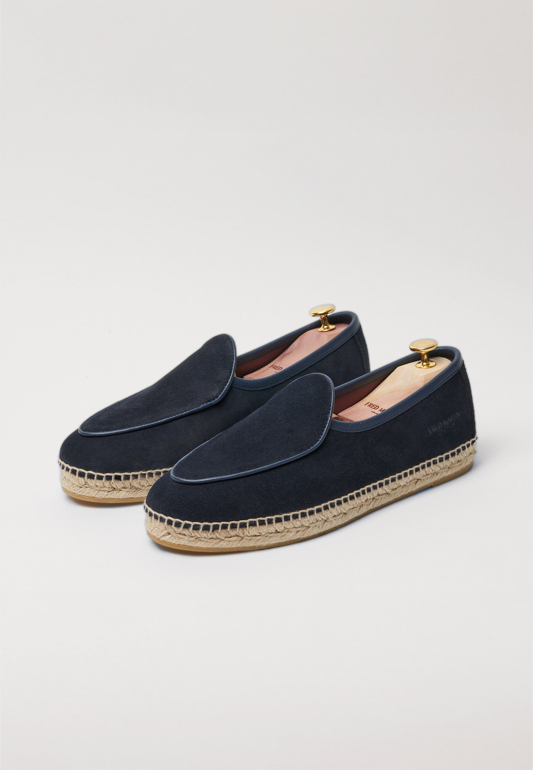 Belgian Loafer - Navy Suede