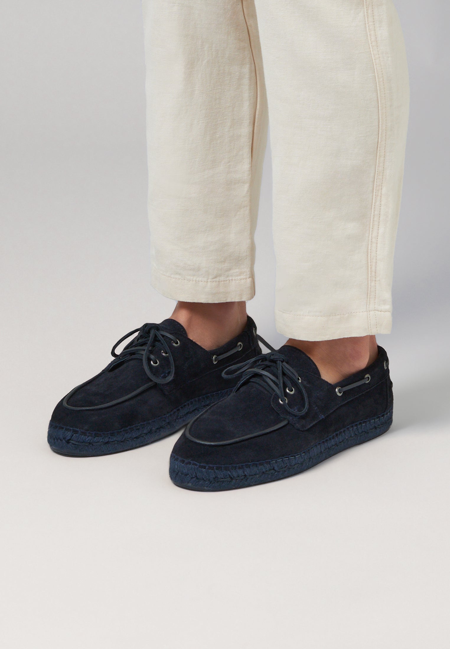 Boat Shoes - Bleu Suede