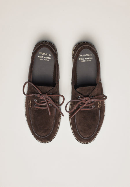 Bootsschuhe - Moka Wildleder