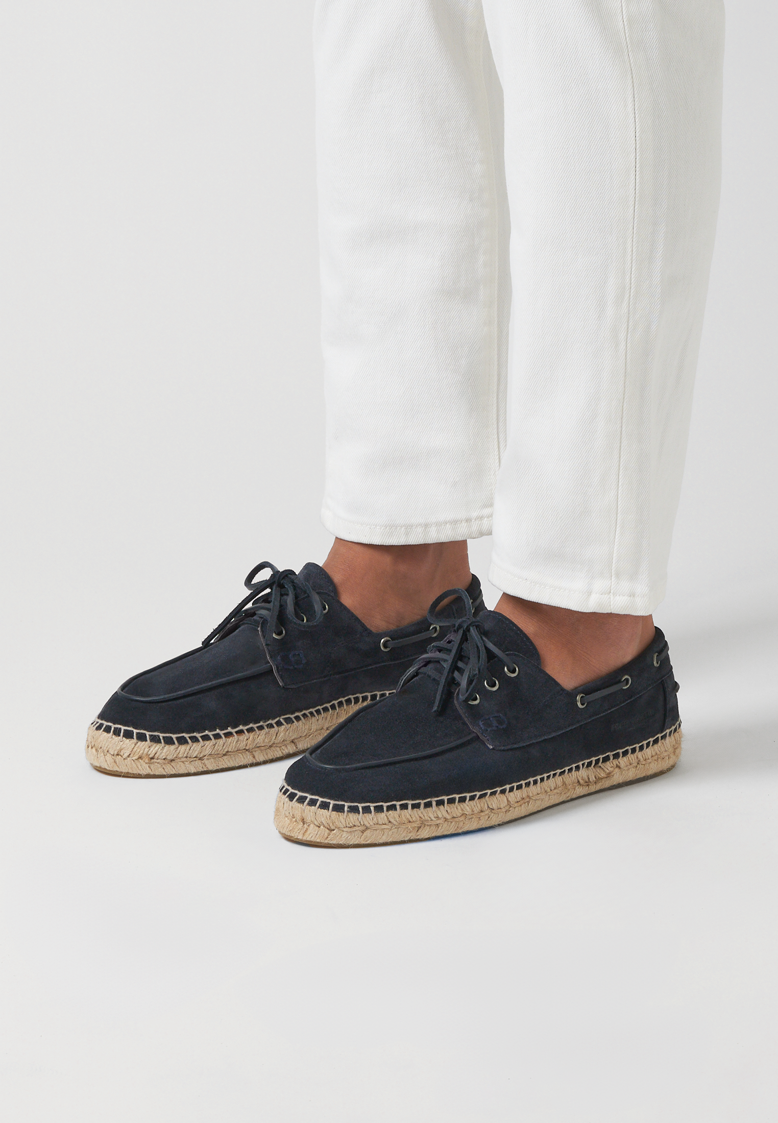 Bootsschuhe - Marineblaues Wildleder