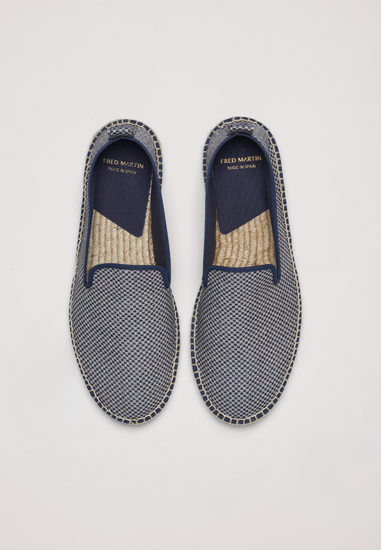 Slippers Eco - Blue Checker Eco Fabric