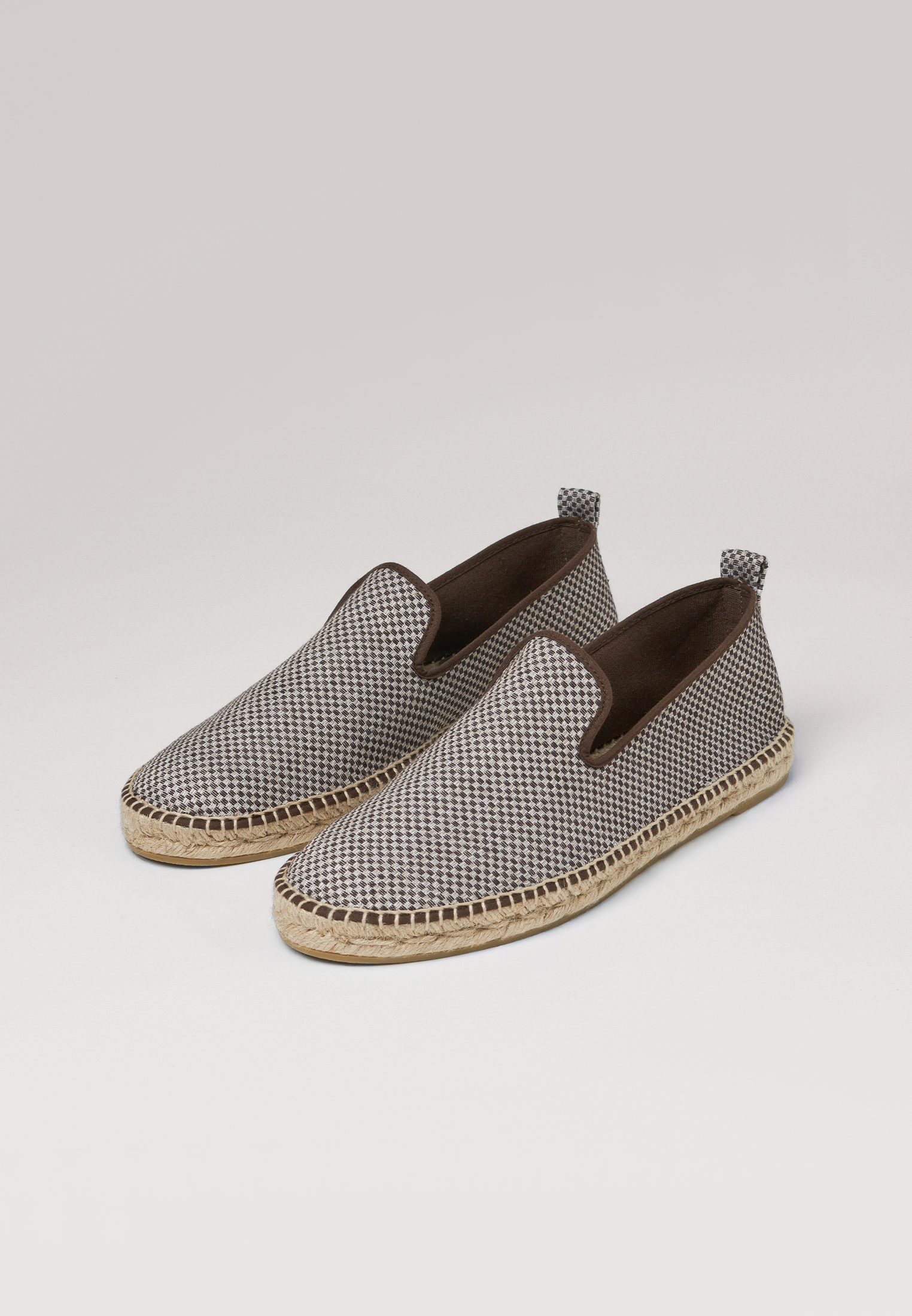 Slippers Eco - Brown Checker Eco Fabric