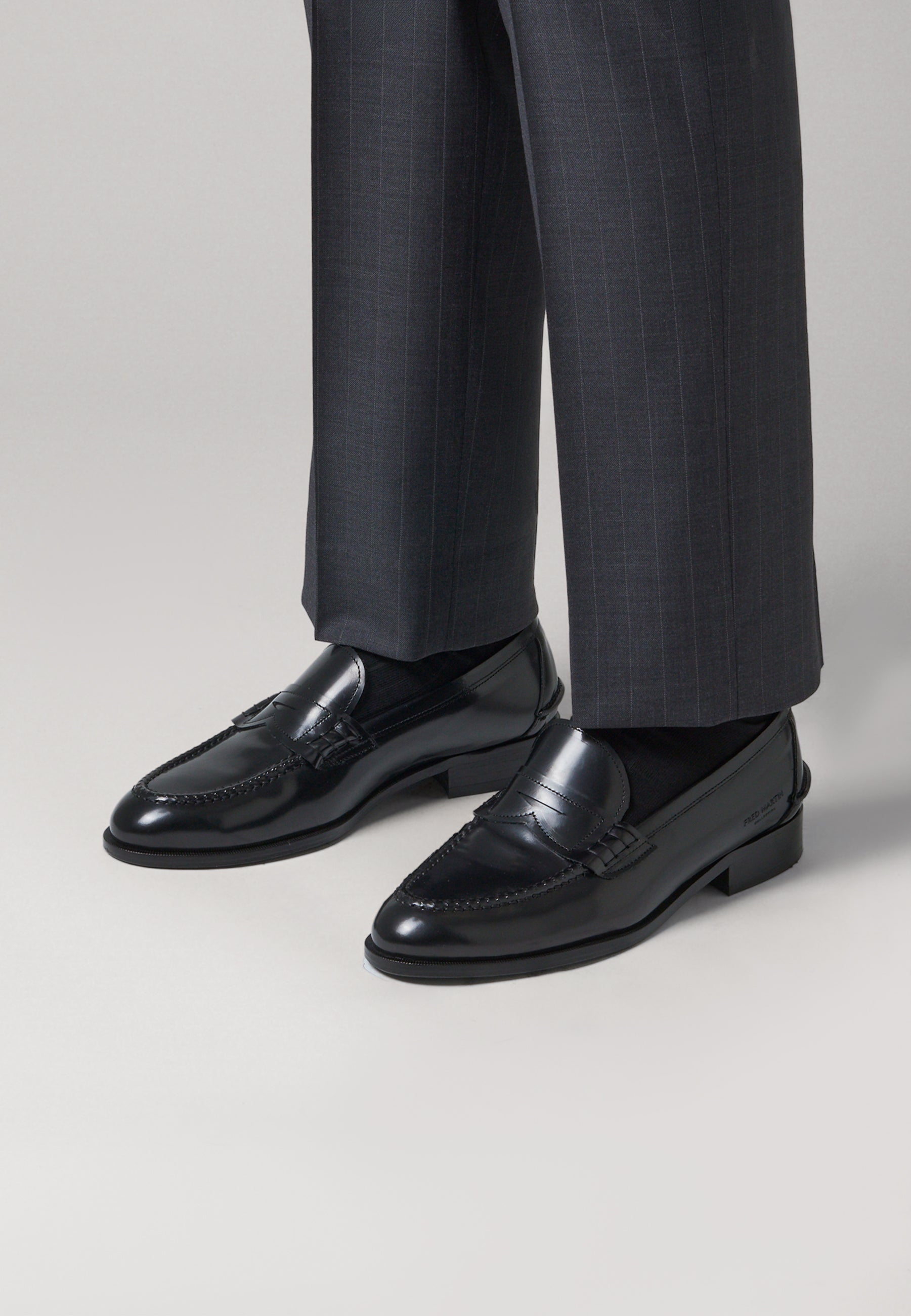 Penny Loafers - Black Antique