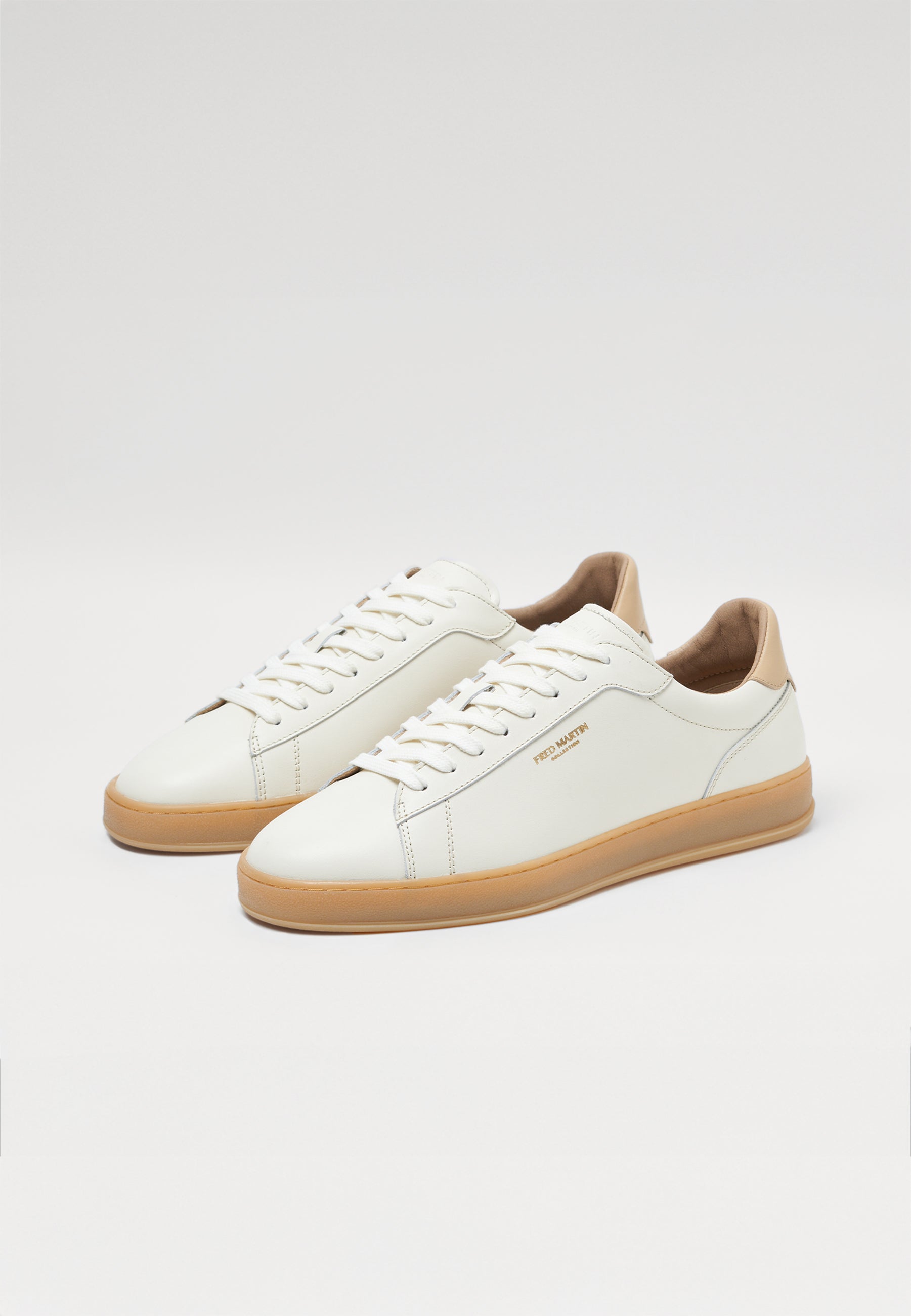 Sneakers - Tennis White Almond Leather