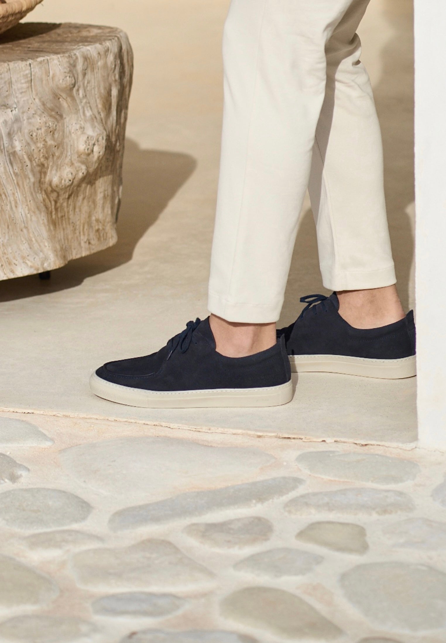 Moc Toes - Daim bleu marine