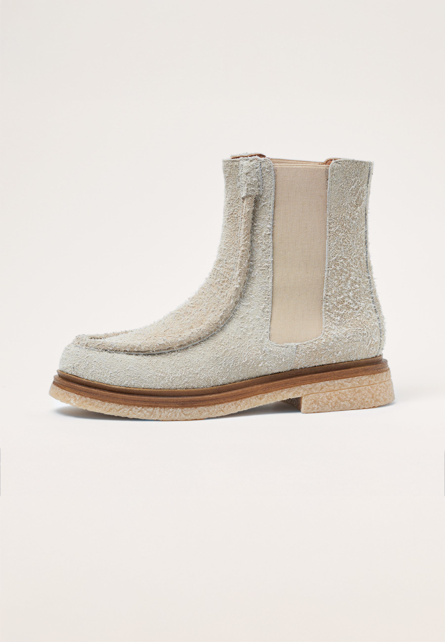 Chelsea Loafers - Bone Brushed Suede