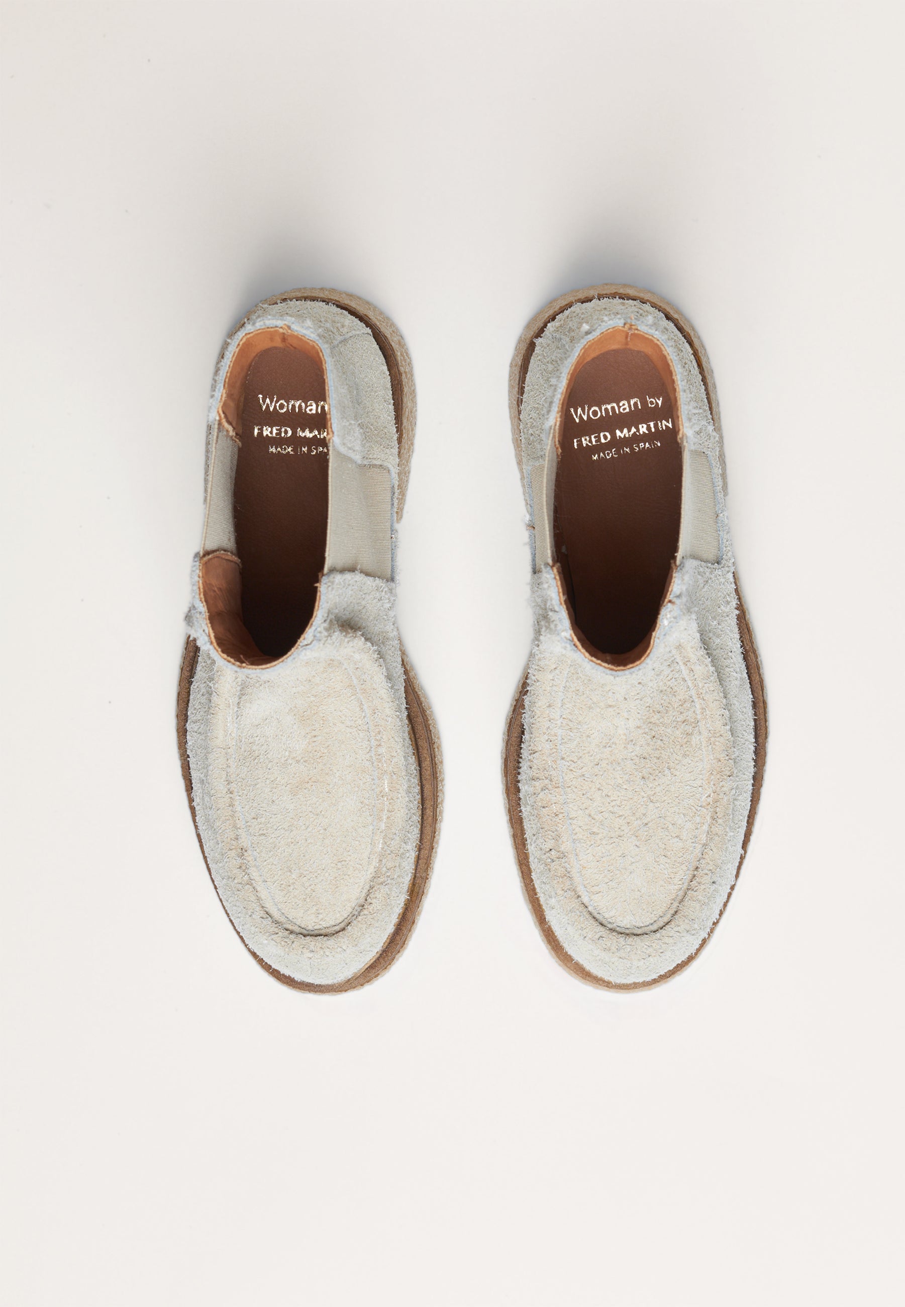 Chelsea Loafers - Bone Brushed Suede