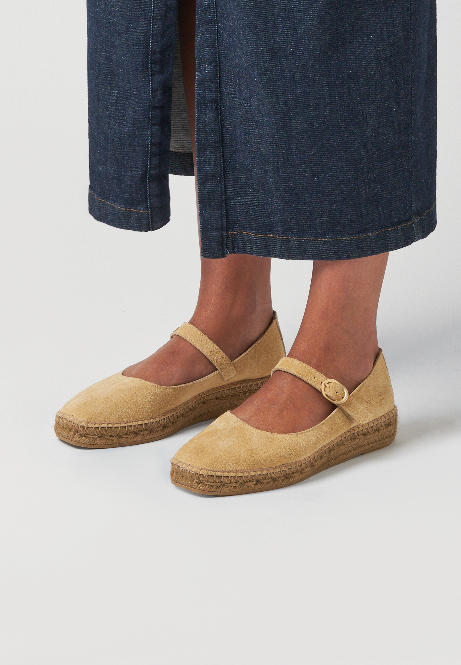 Ballerinas - Champagne Suede