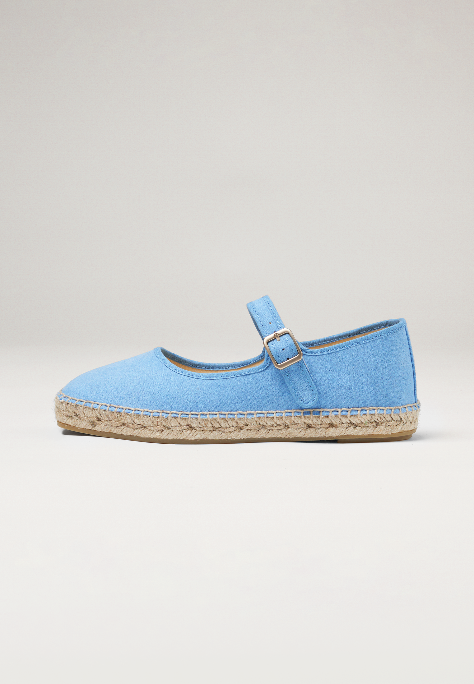 Ballerines - Daim vegan bleu ciel
