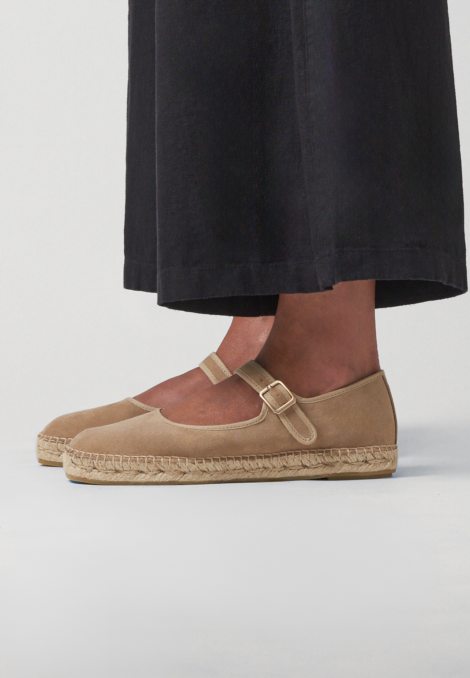 Ballerines - Daim végétalien bleu sarcelle