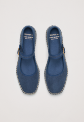 Ballerinas - Teal Blue Vegan Suede