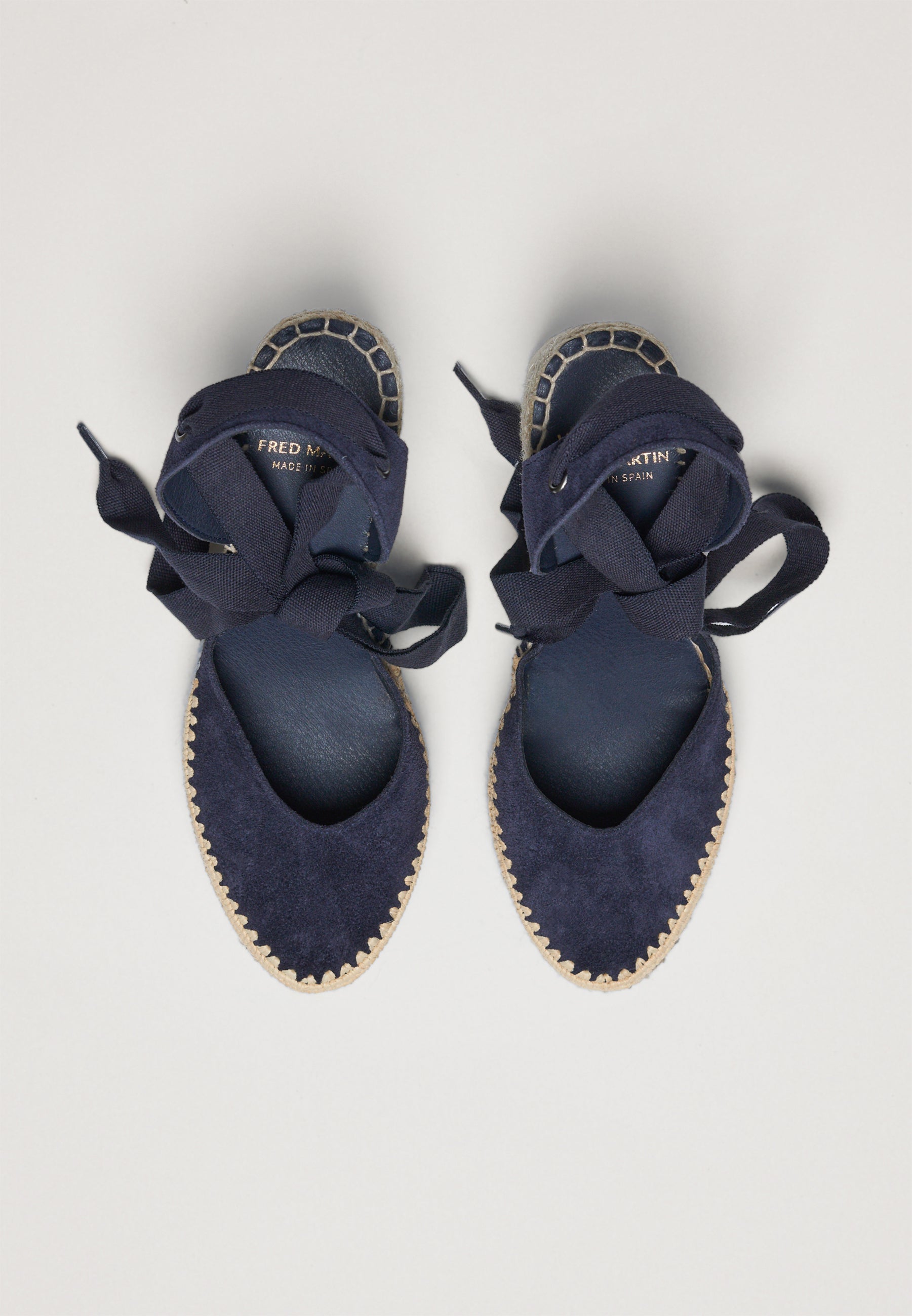 Raffia Wedges - Midnight Suede