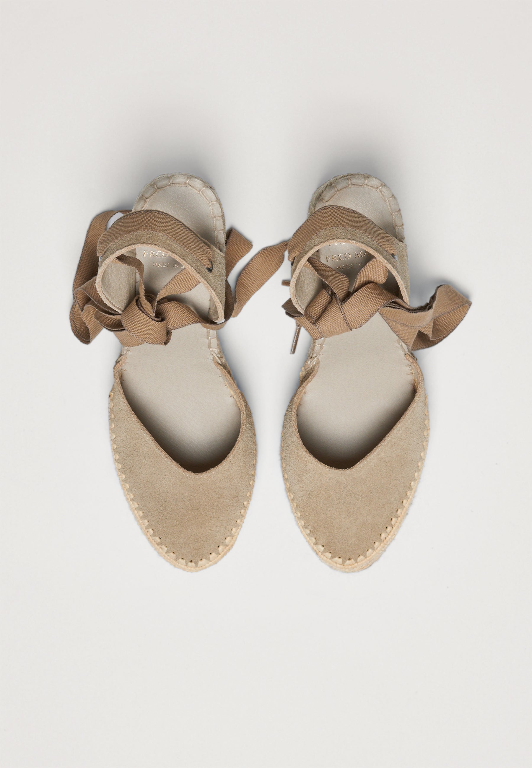 Raffia Wedges - Sahara Suede