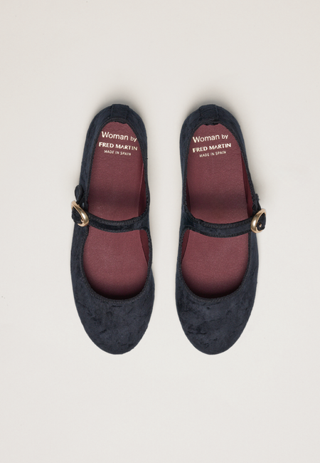 Ballerines - Daim vegan blanc