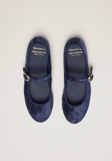 Ballerinas - Weißes veganes Wildleder