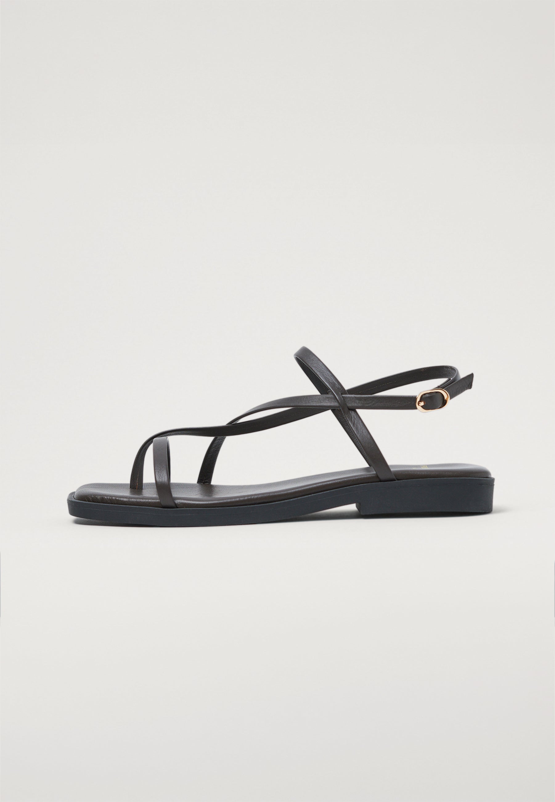 Strappy Sandals - Chocolate Leather