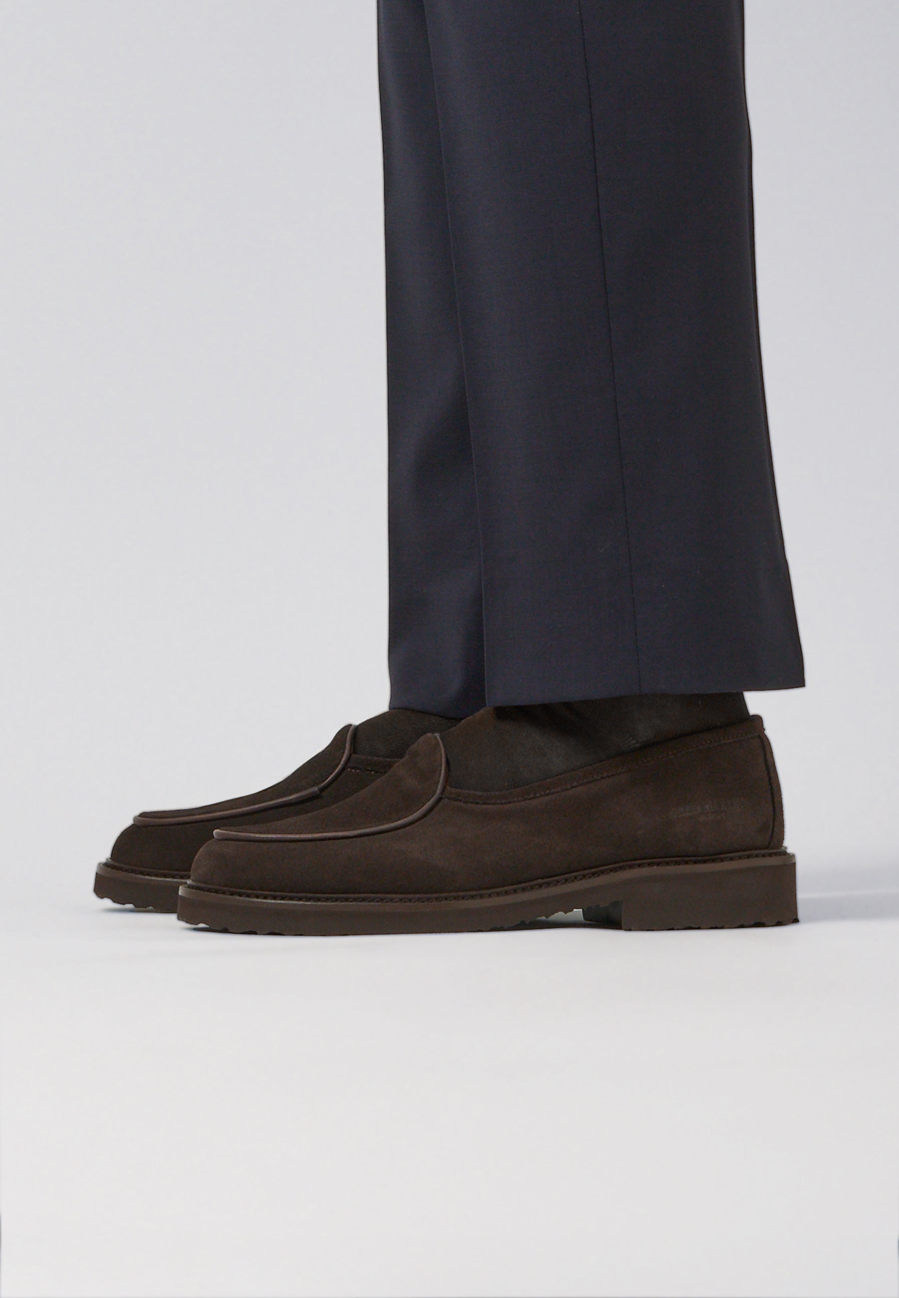 Belgian Loafer - Testa Brown Suede