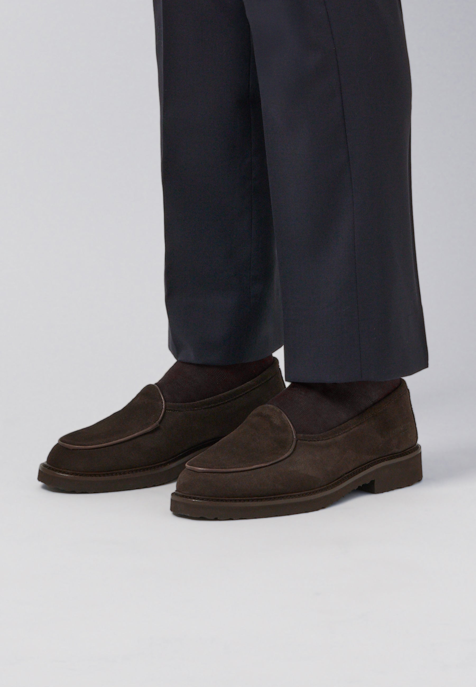 Belgian Loafer - Testa Brown Suede