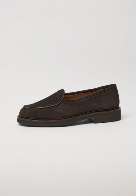 Belgian Loafer - Testa Brown Suede