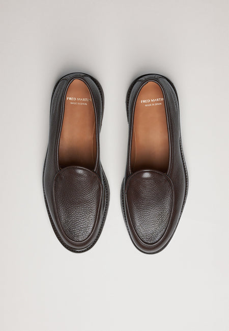 Belgian Loafer - Full-grain Brown Leather