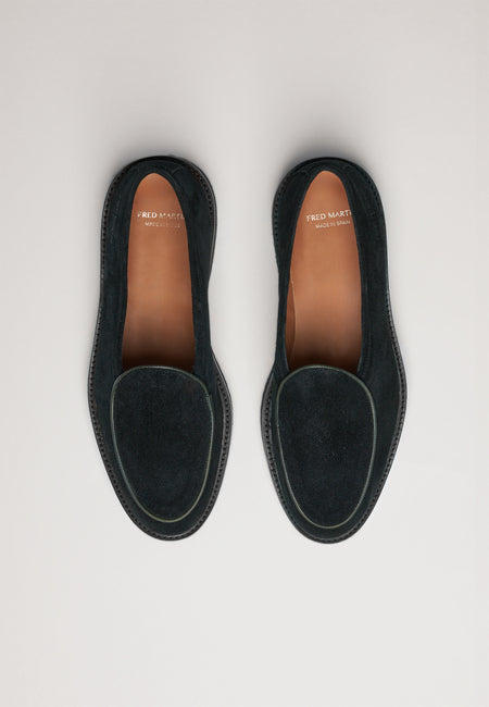 Belgian Loafer - Deep Forest Suede