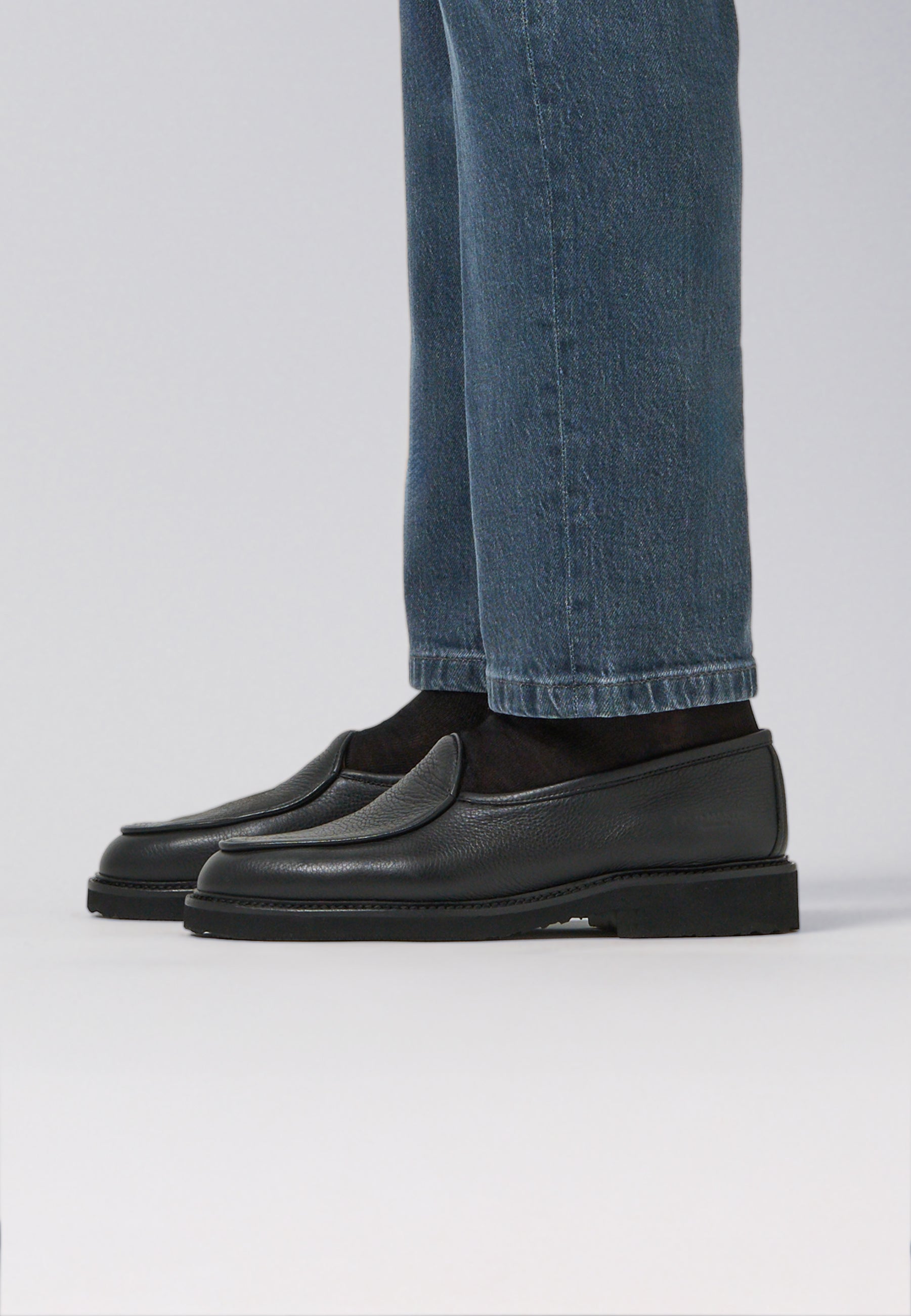 Belgian Loafer - Full-grain Black Leather