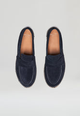 Loafer - Marineblaues Wildleder