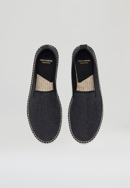 Slippers Eco - Black Eco Fabric